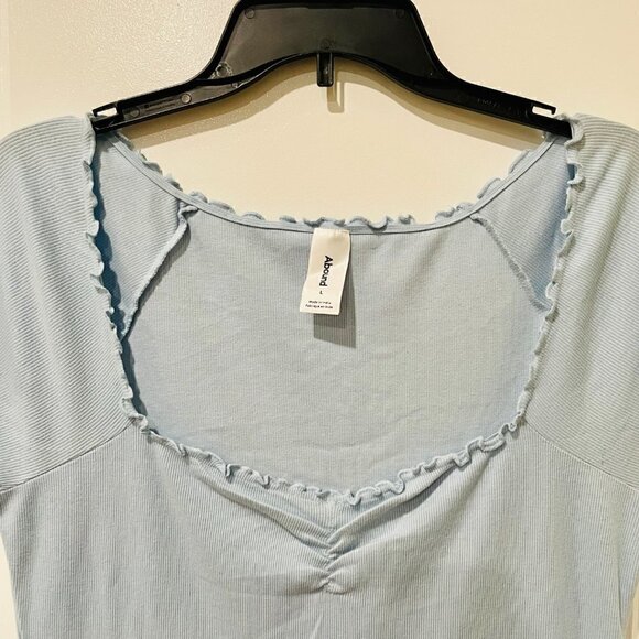 Abound Baby Blue Ribbed Dress - Picture 2 of 4